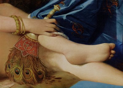 Detail van De Grote Odalisk, 1814 door Jean Auguste Dominique Ingres